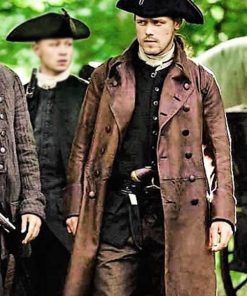 Sam Heughan Leather Coat