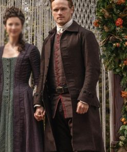 Sam Heughan Brown Coat