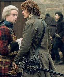 Sam Heughan Leather Coat