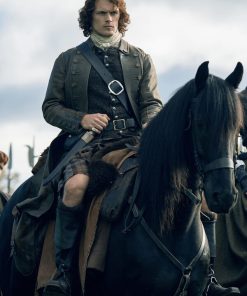 Sam Heughan Leather Coat