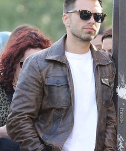 Sebastian Stan Leather Jacket