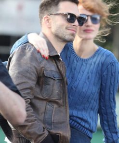 Sebastian Stan Leather Jacket