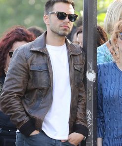 Sebastian Stan Leather Jacket