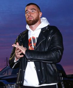 Travis Kelce Biker Jacket