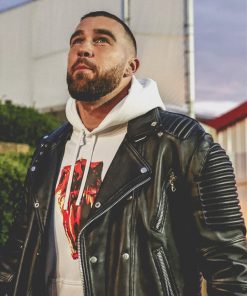Travis Kelce Biker Jacket