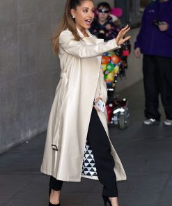 Ariana Grande Leather Coat