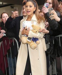 Ariana Grande Leather Coat
