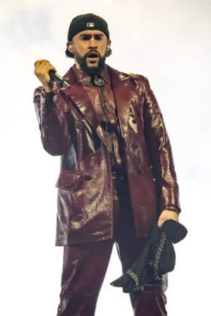 Bad Bunny Burgundy Blazer