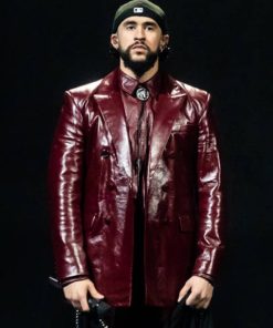 Bad Bunny Burgundy Blazer