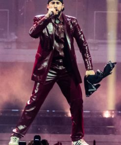 Bad Bunny Burgundy Blazer