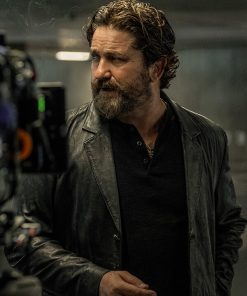 Gerard Butler Leather Blazer