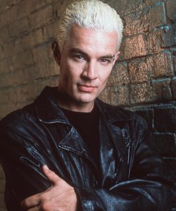 Spike Black Leather Coat