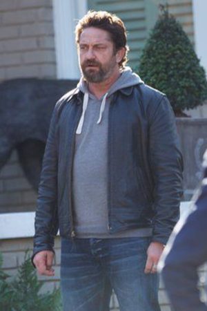 Gerard Butler Black Jacket