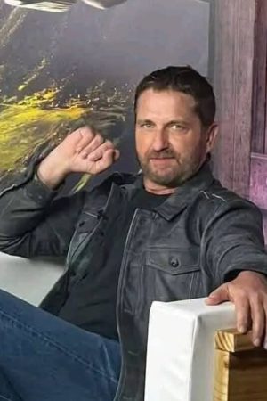 Gerard Butler Black Jacket