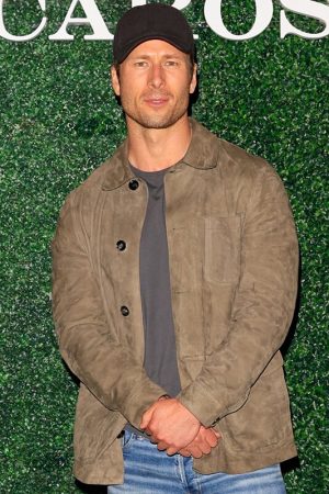 Glen Powell Suede Jacket