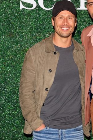 Glen Powell Suede Jacket