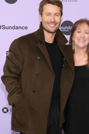 Glen Powell Wool Peacoat