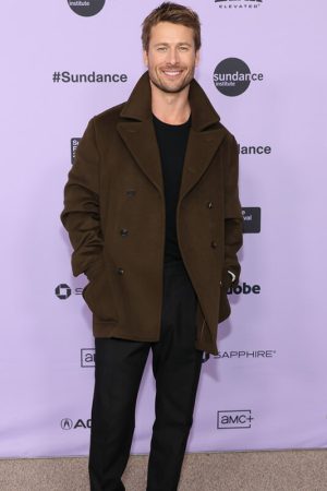 Glen Powell Wool Peacoat