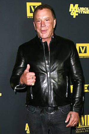 Mickey Rourke Black Jacket