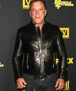 Mickey Rourke Black Jacket