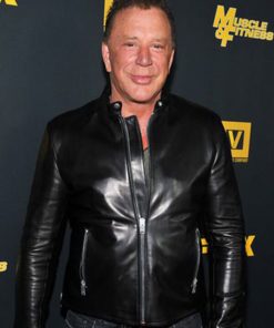 Mickey Rourke Black Jacket