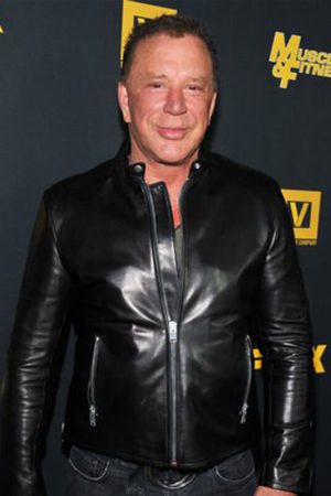 Mickey Rourke Black Jacket