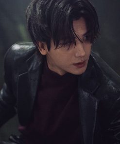 Park Hyung-Sik Leather Coat
