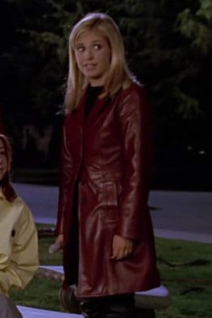 Sarah Michelle Gellar Red Coat