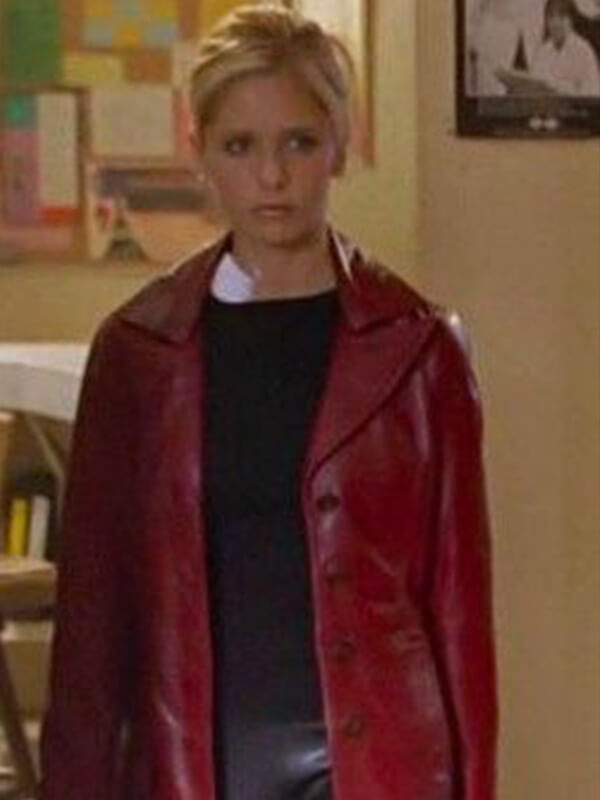 Sarah Michelle Gellar Red Coat