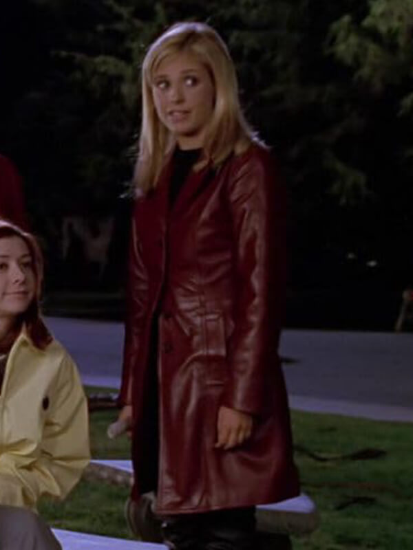 Sarah Michelle Gellar Red Coat