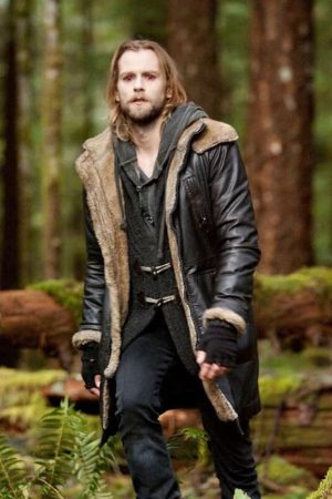 Alistair Black Leather Coat
