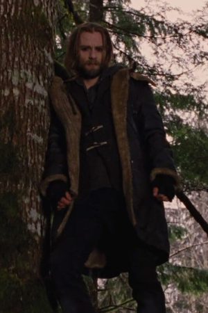 Alistair Black Leather Coat