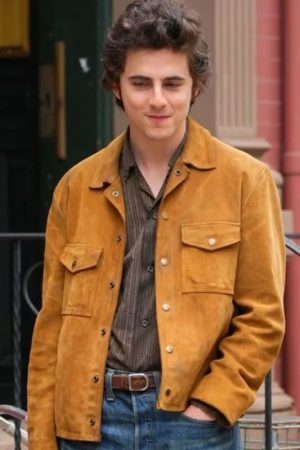 Timothée Chalamet Suede Jacket