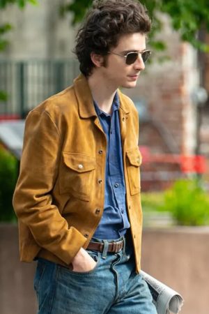 Timothée Chalamet Suede Jacket