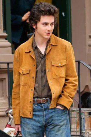 Timothée Chalamet Suede Jacket