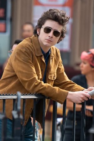 Timothée Chalamet Suede Jacket