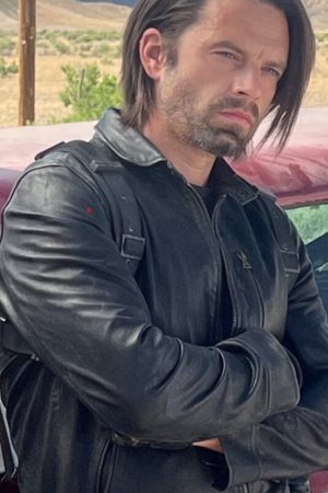 Sebastian Stan Black Jacket