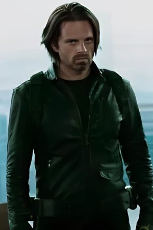 Sebastian Stan Black Jacket