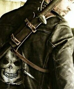 Christian Black Leather Jacket