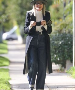 Diane Keaton Wool Coat