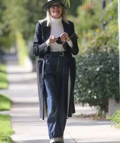 Diane Keaton Wool Coat