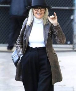 Diane Keaton Leather Coat