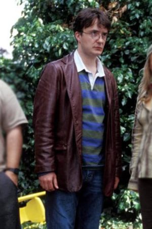 Dylan Moran Leather Blazer
