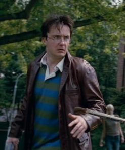 Dylan Moran Leather Blazer