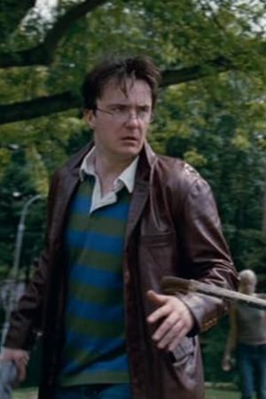 Dylan Moran Leather Blazer