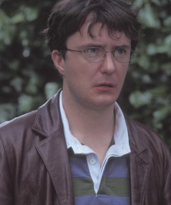 Dylan Moran Leather Blazer