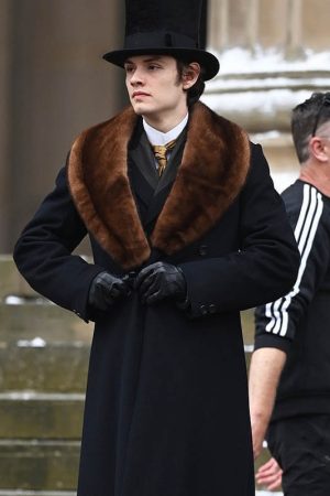 Louis Partridge Shearling Coat