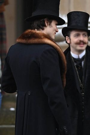 Louis Partridge Shearling Coat