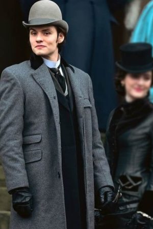 Louis Partridge Grey Coat