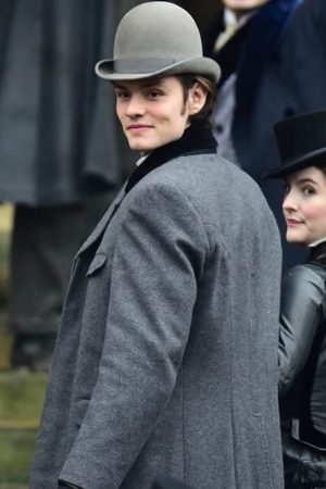 Louis Partridge Grey Coat